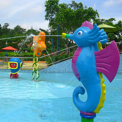 수상 테마 공원 장비, 아이들을 위한 섬유 유리 수상 행위 해마 스프레이